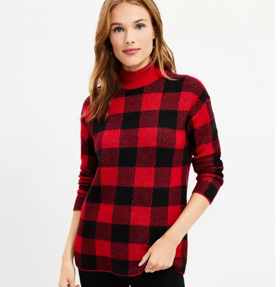 LOFT Buffalo Plaid Sweater